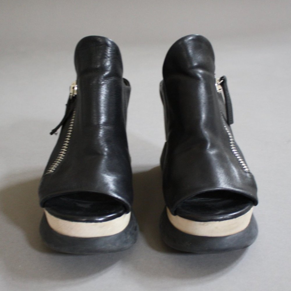 CINZIA ARAIA goth zipper wooden wedge sandals - Picture 4 of 8